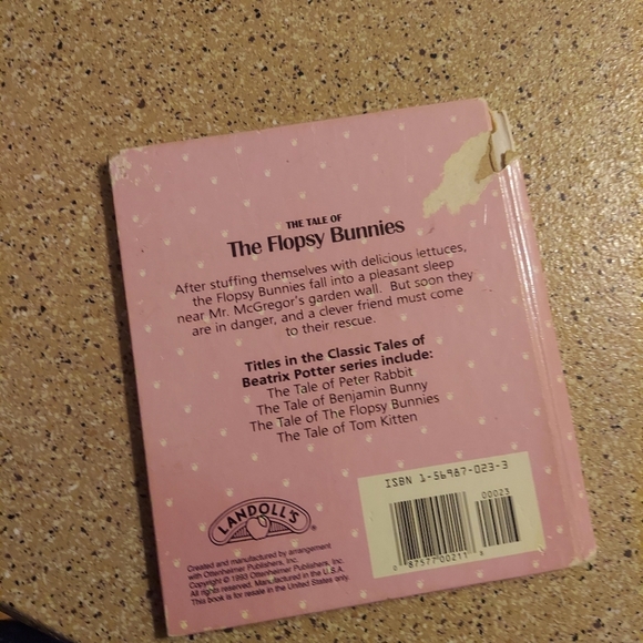 The Tale of The Flopsy Bunnies, Vintage 1990s Little Landoll Children's Book, Wr - Picture 2 of 5